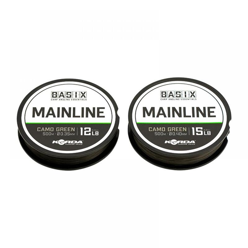 FIR MONOFILAMENT KORDA BASIX MAINLINE 0,35MM/12LB/1000M