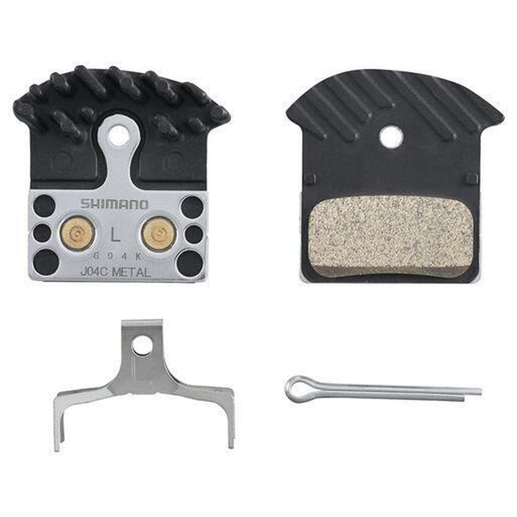 Shimano - Paire De Plaquettes Shimano Métalliques J04c-mf - Plaquette De Frein - Noir - No Size - Decathlon