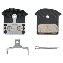 Plaquettes Shimano J04C-MF métalliques étroites pour BR 2 pistons