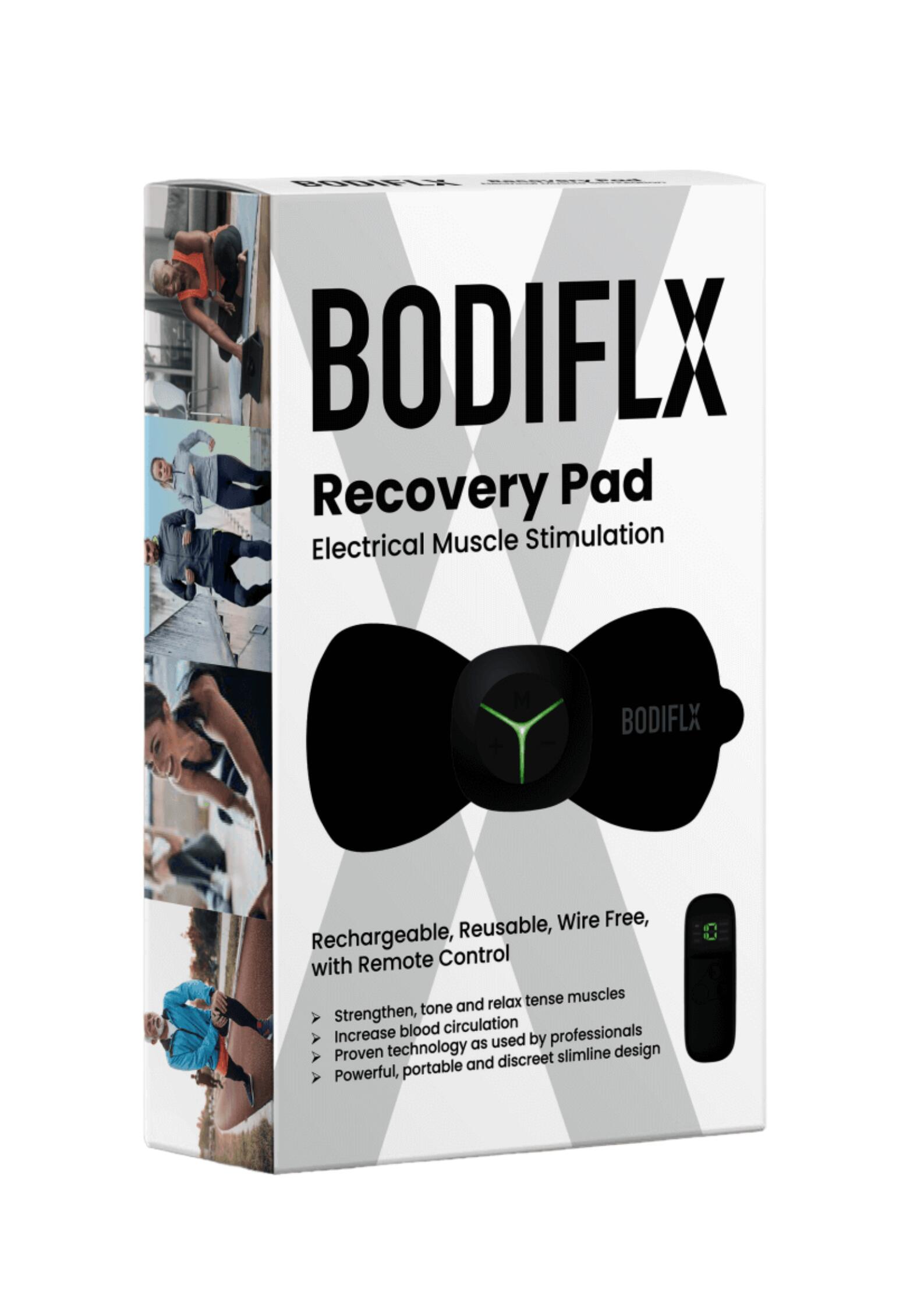 EMS Wireless Back Muscle Stimulator Device - White