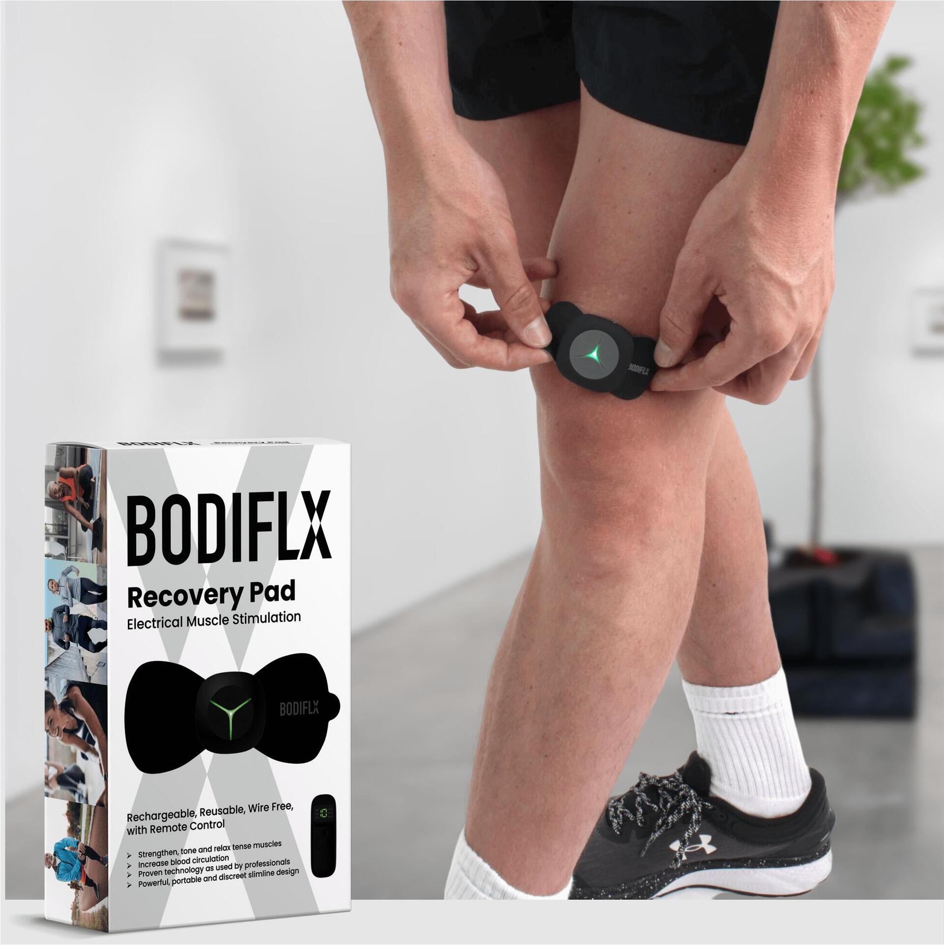 EMS Wireless Back Muscle Stimulator Device - White
