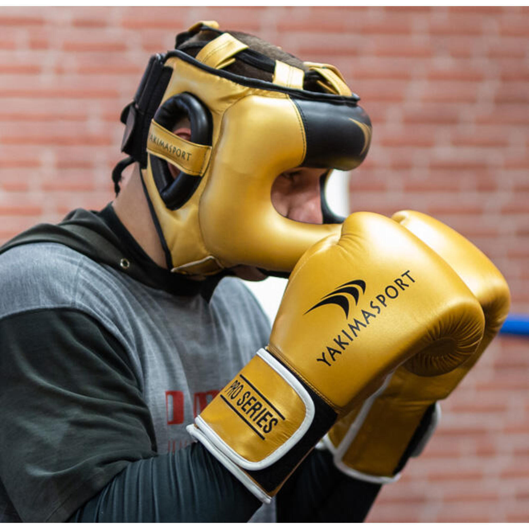 Kask bokserski PRO z osłoną nosa | maksymalna ochrona twarzy | r. L 3/4