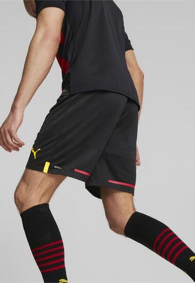 Short Manchester City F.C. 22/23 Replica Homme PUMA Black Tango Red