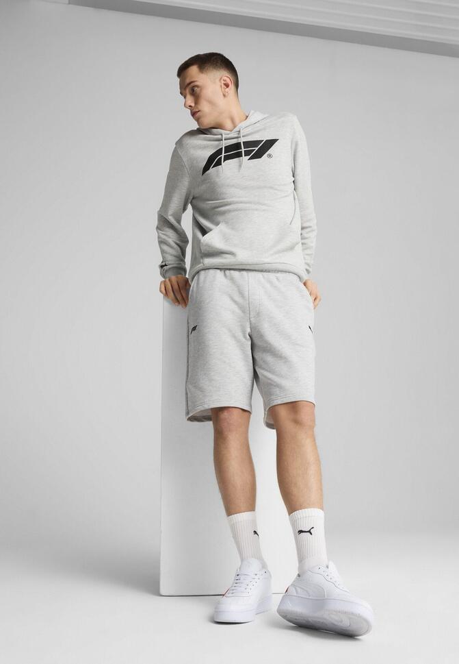 Męskie szorty dresowe F1® ESS PUMA Light Gray Heather