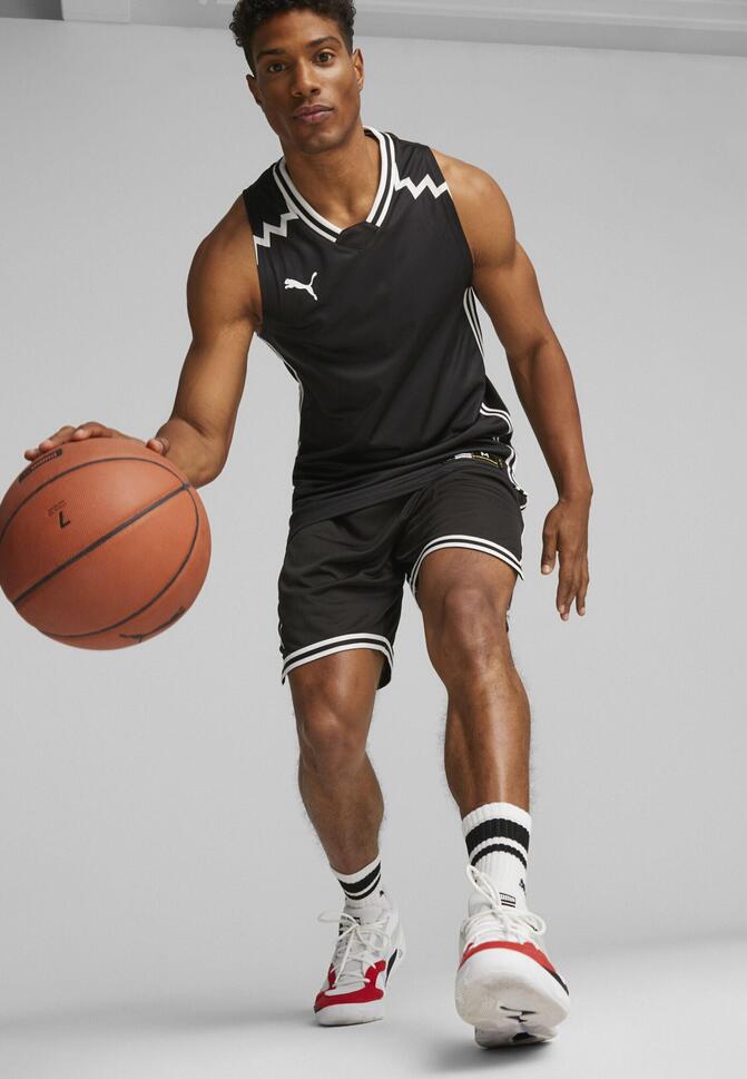 Męskie szorty do koszykówki Hoops Team PUMA Black