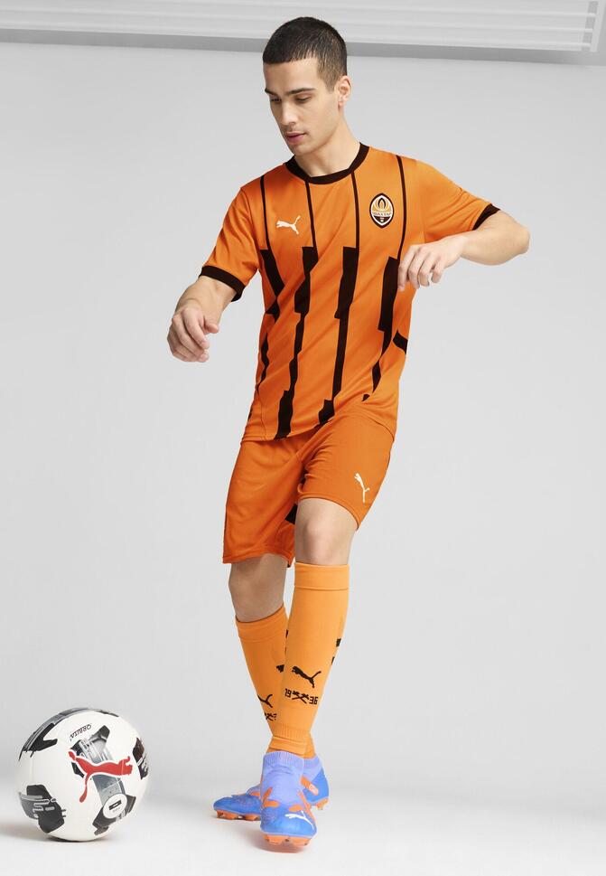 Męskie szorty FC Shakhtar Donetsk 24/25 PUMA Rickie Orange Black
