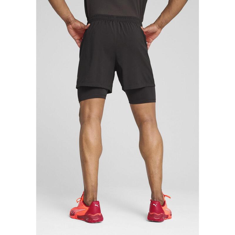 Męskie spodenki 2 w 1 do padla INDIVIDUAL PUMA Black