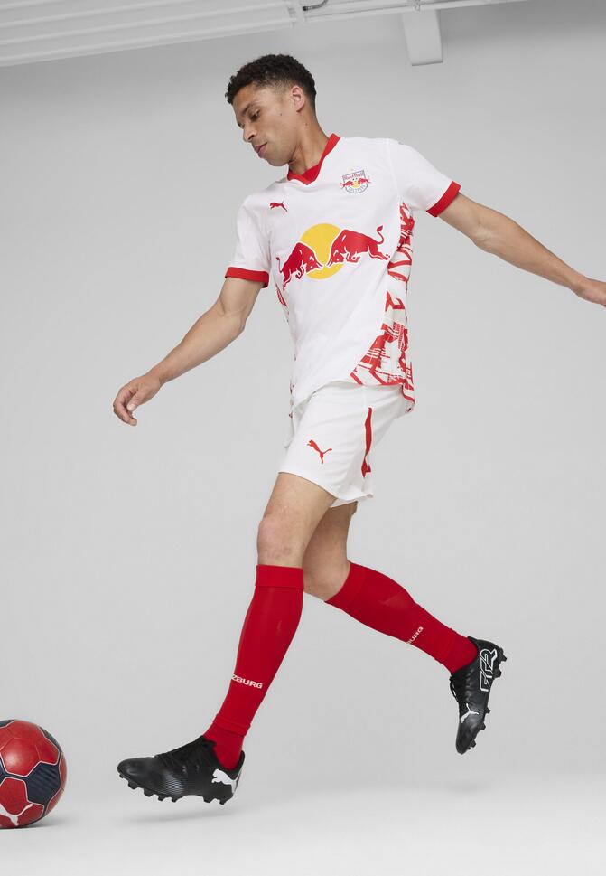 Męskie szorty FC Red Bull Salzburg 24/25 PUMA White Red