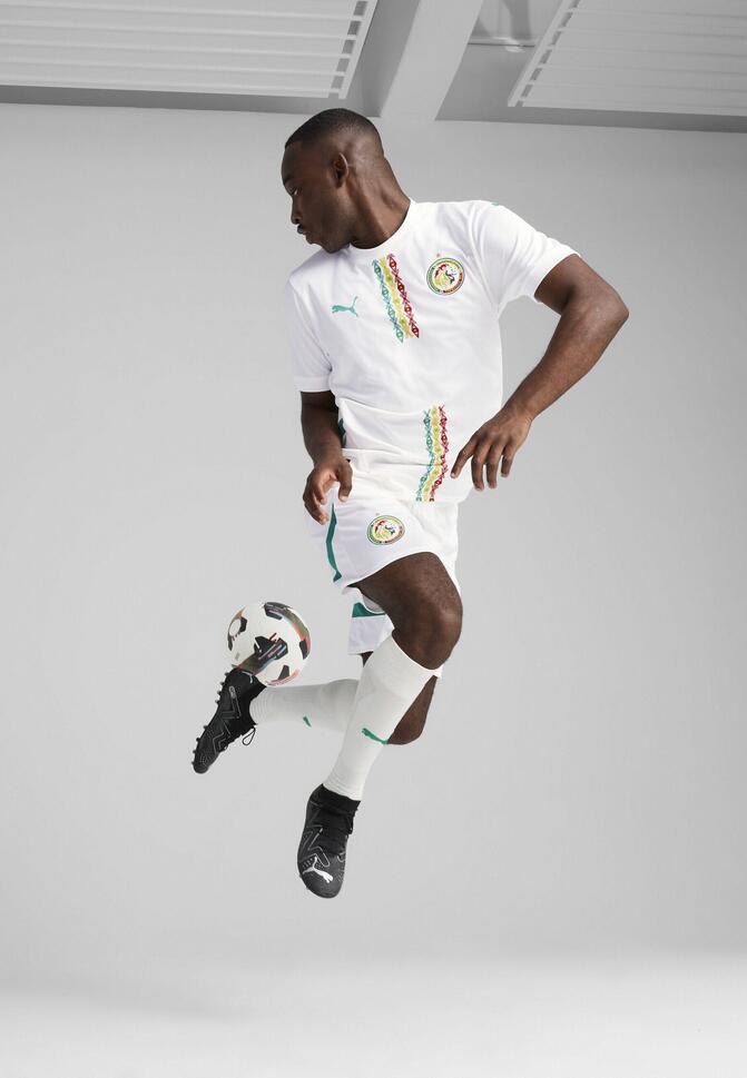 Męskie szorty Senegal 2025 PUMA White Sport Green