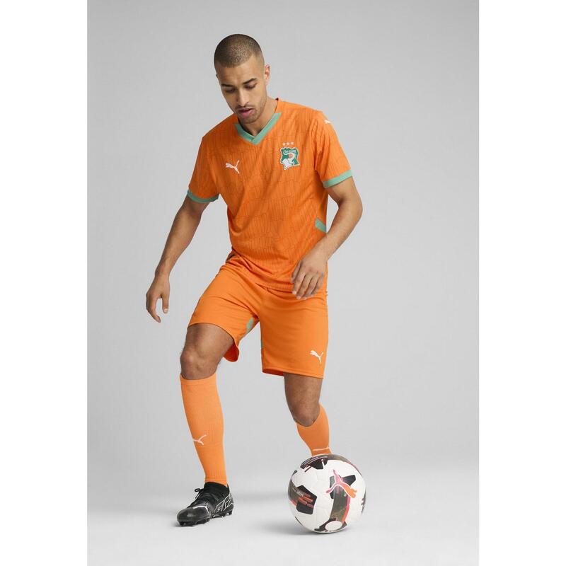 Ivory Coast 2025 Shorts Men PUMA Rickie Orange Jade Frost Green