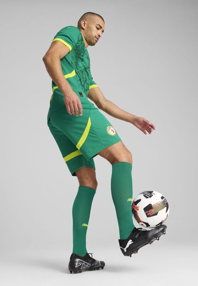 Męskie szorty Senegal 2025 PUMA Sport Green Electric Lime
