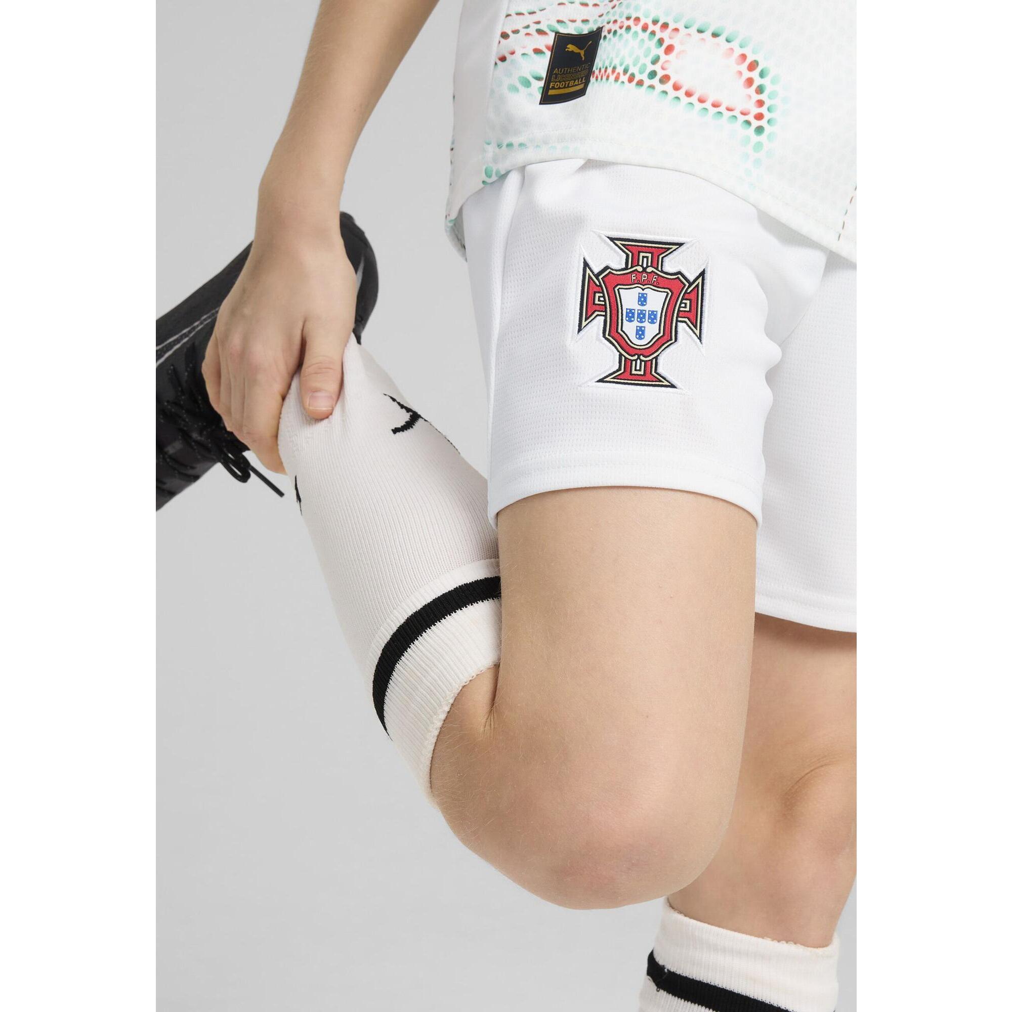 Młodzieżowe szorty Portugalia 2025 PUMA White Black