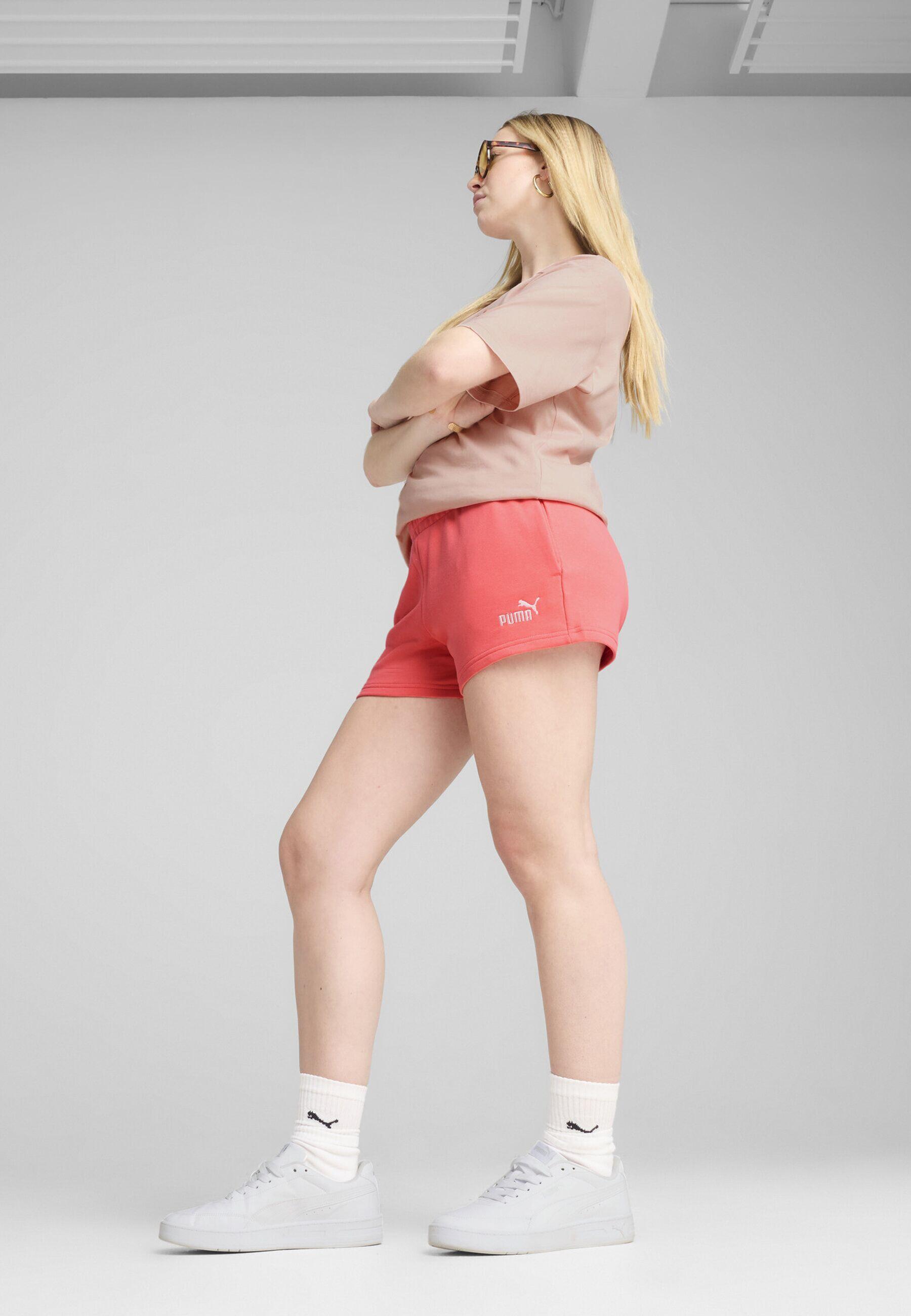 ESS Small No. 1 Logo short voor dames, 10 cm PUMA Peach Frost Red 7/7