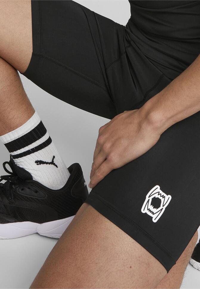 Męskie spodenki do koszykówki Hoops Team PUMA Black