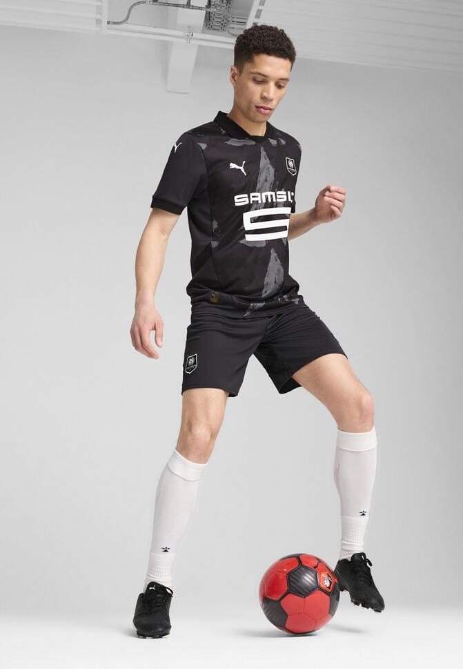 Męskie szorty Stade Rennais F.C. 24/25 PUMA Flat Dark Gray White Black