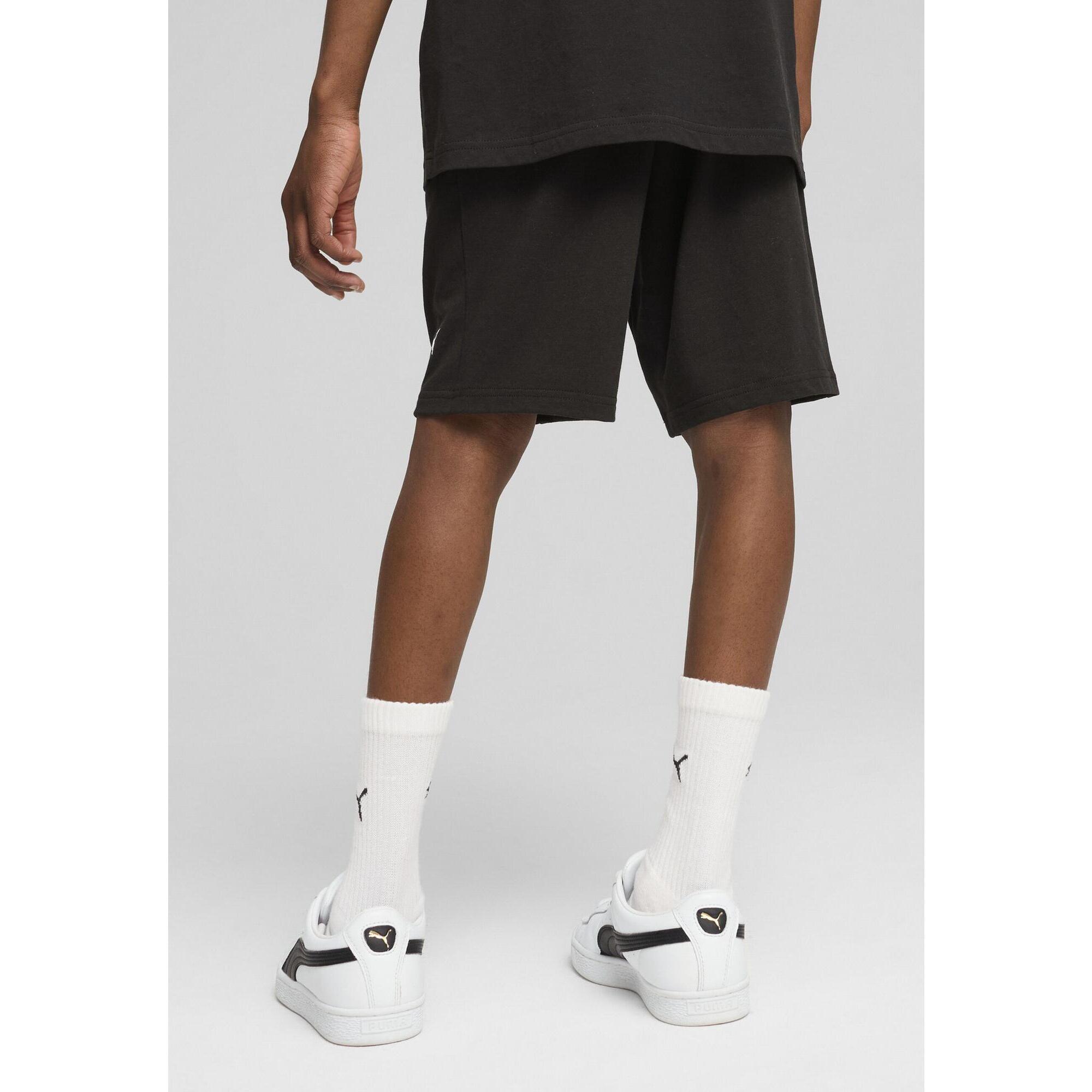 Młodzieżowe szorty ESS z logo No. 1 z dżerseju PUMA Black