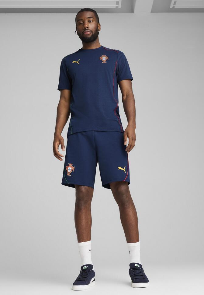 Męskie szorty Portugalia Casuals PUMA Persian Blue Sunny Yellow
