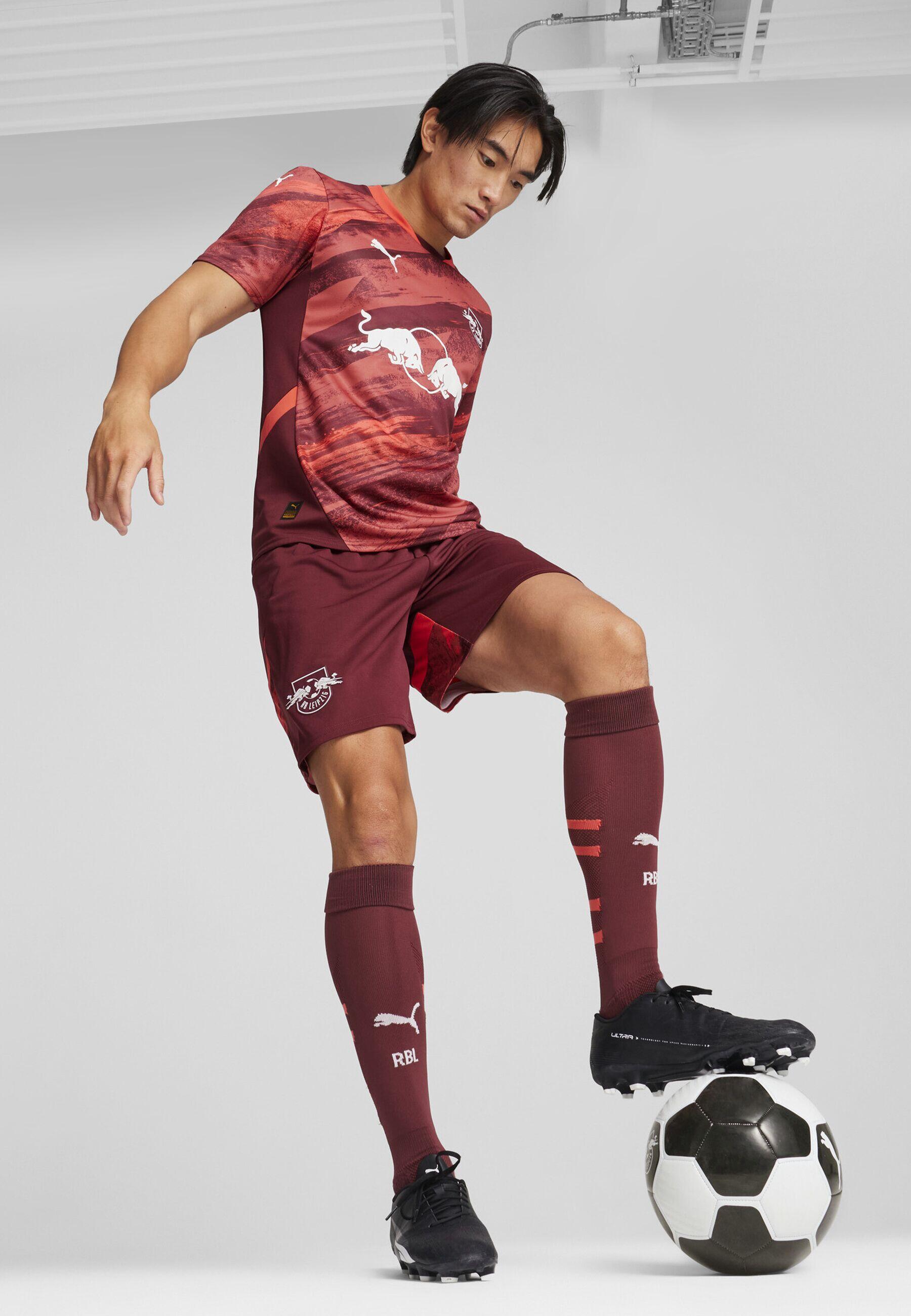 RB Leipzig short voor heren PUMA Dark Jasper Active Red 2/7