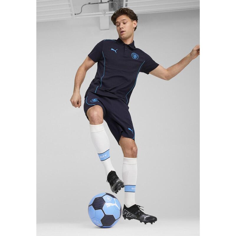Pantaloni scurți casual Manchester City Bărbați PUMA New Navy Magic Blue