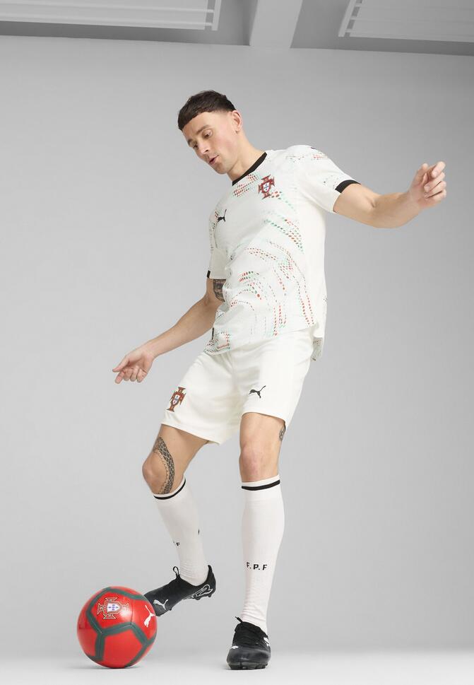 Męskie szorty Portugalia 2025 PUMA White Black