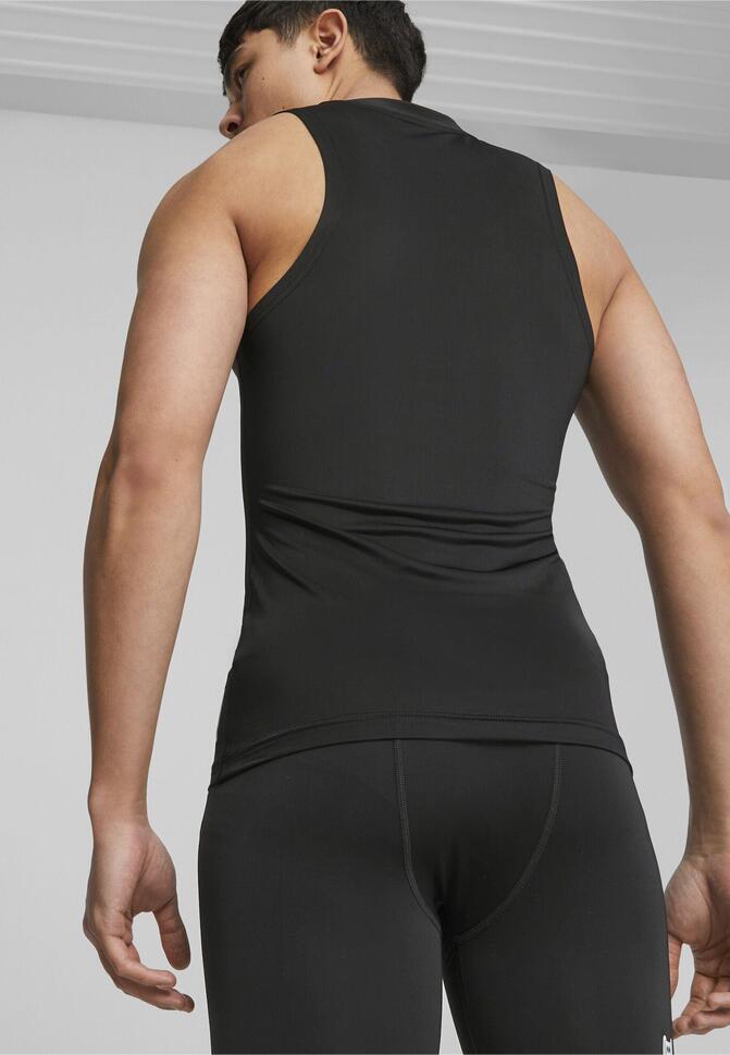 Męski top bez rękawów do koszykówki Hoops Team PUMA Black