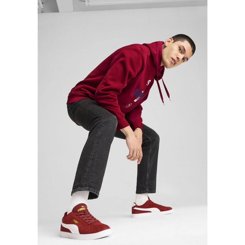 Sneakers en daim PUMA Club II PUMA Intense Red White Gold