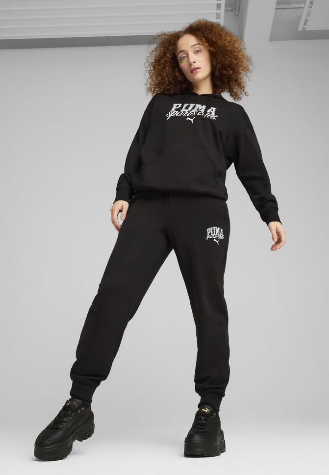 Damskie wygodne spodnie dresowe PUMA CLASS PUMA Black