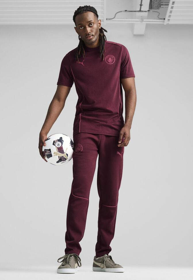 Męskie spodnie Casuals Manchester City PUMA Dark Jasper Dusty Orchid Red Purple