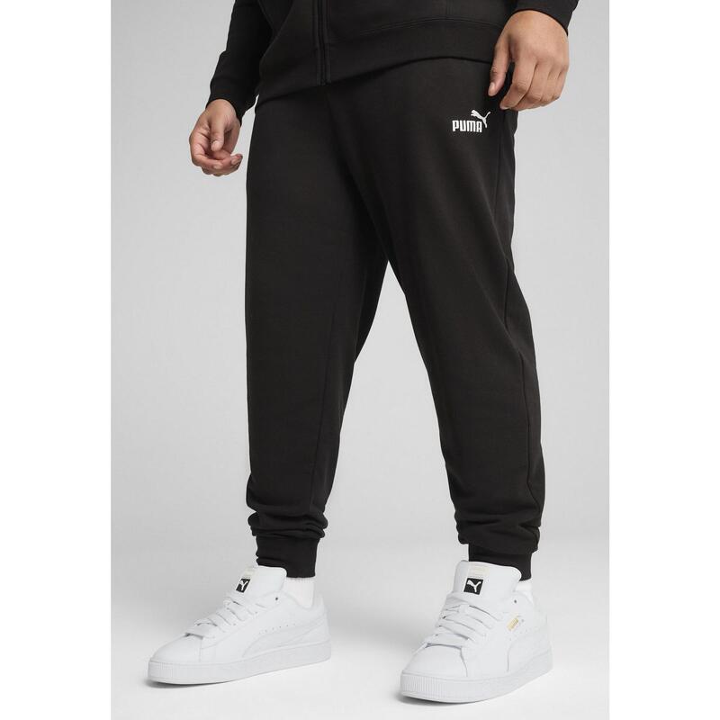 Męskie spodnie dresowe o wąskim kroju Essentials z logo No. 1 PUMA Black