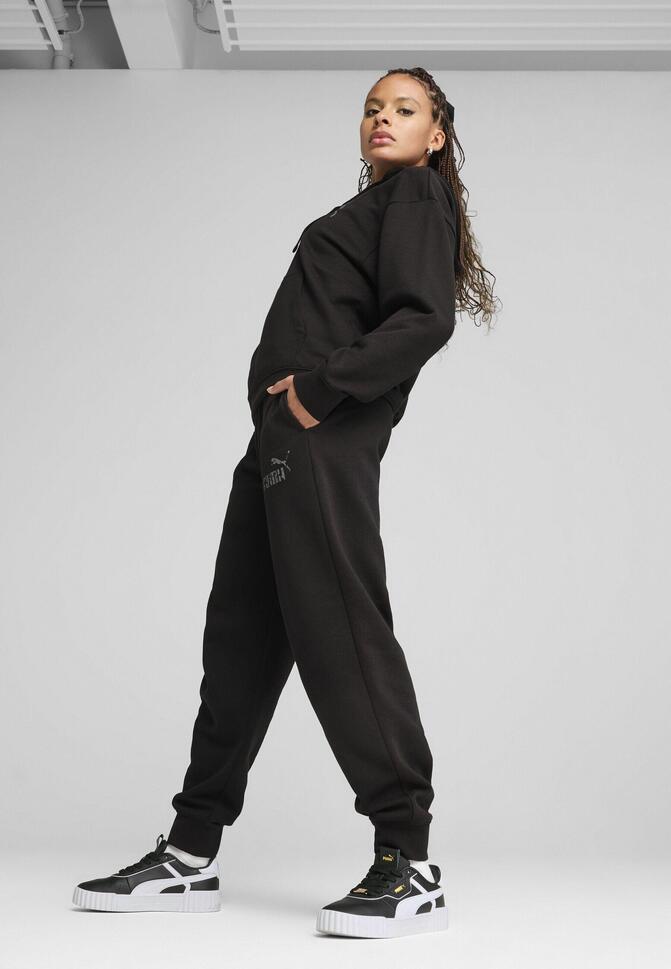 Damskie spodnie dresowe ESS NATURE 2.0 Comfort PUMA Black