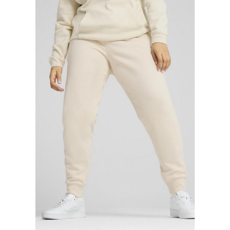 Damskie spodnie dresowe z małym logo No.1 ESS PUMA Alpine Snow White
