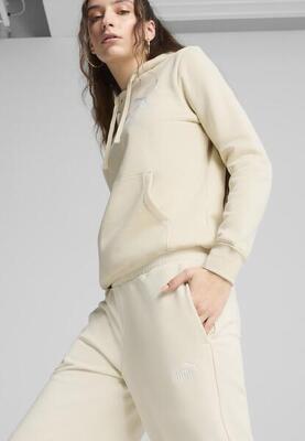 Ess small no. 1 logo comfort rechte broek voor dames puma alpine snow white