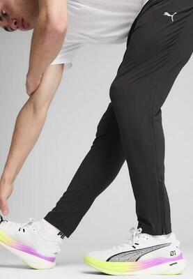 Run velocity taps toelopende broek voor heren puma black