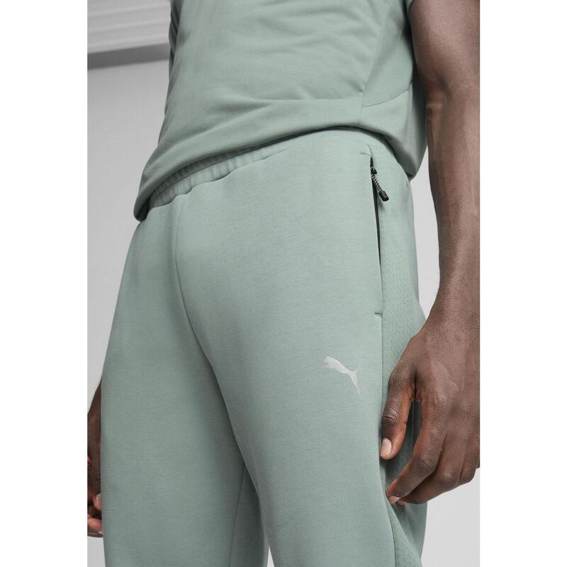 Męskie spodnie EVOSTRIPE PUMA Green Moon