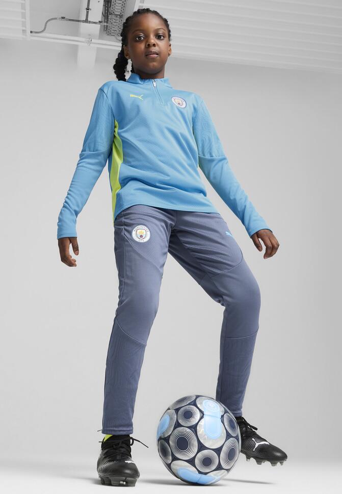 Młodzieżowe spodnie treningowe Manchester City PUMA Inky Blue Magic