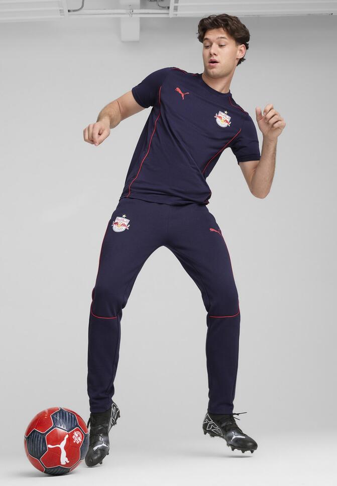 Męskie spodnie Casuals FC Red Bull Salzburg PUMA Navy Red Blue