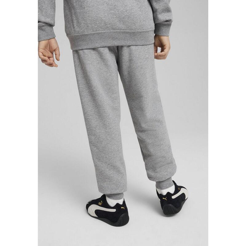 Młodzieżowe spodnie dresowe ESS z logo No. 1 PUMA Medium Gray Heather