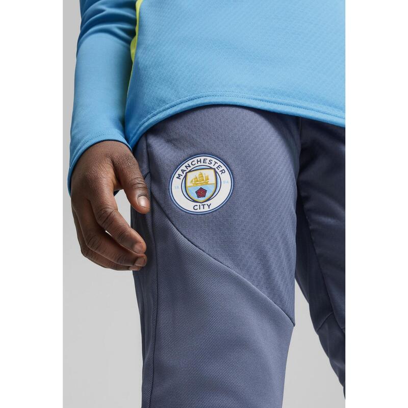 Młodzieżowe spodnie treningowe Manchester City PUMA Inky Blue Magic