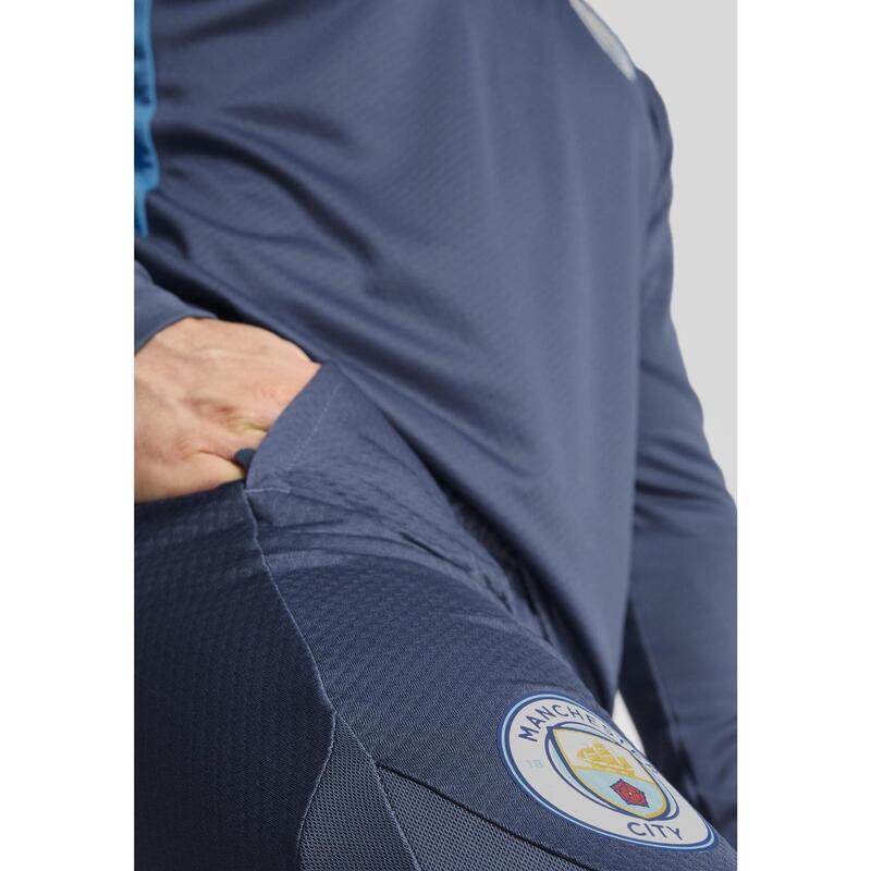 Męskie spodnie treningowe Manchester City PUMA Inky Blue Magic