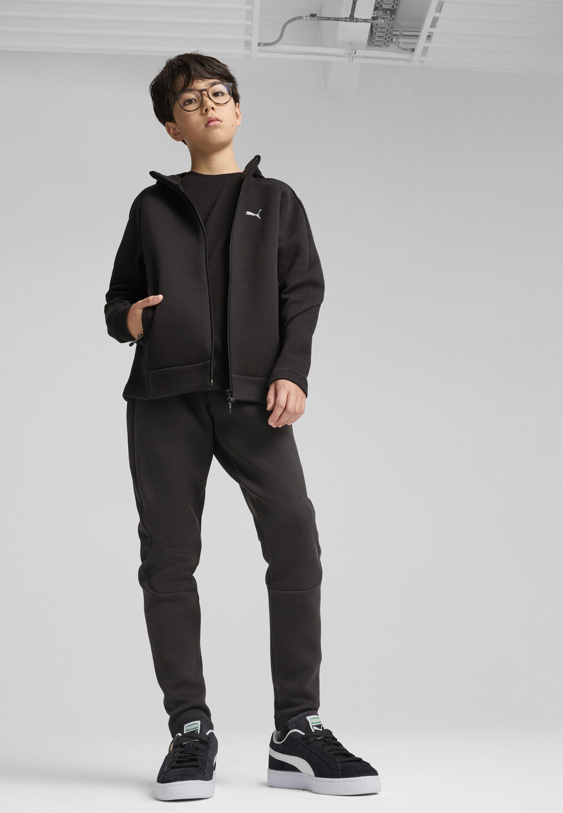 Felpa con cappuccio e zip integrale EVOSTRIPE per ragazzi PUMA Black 7/7