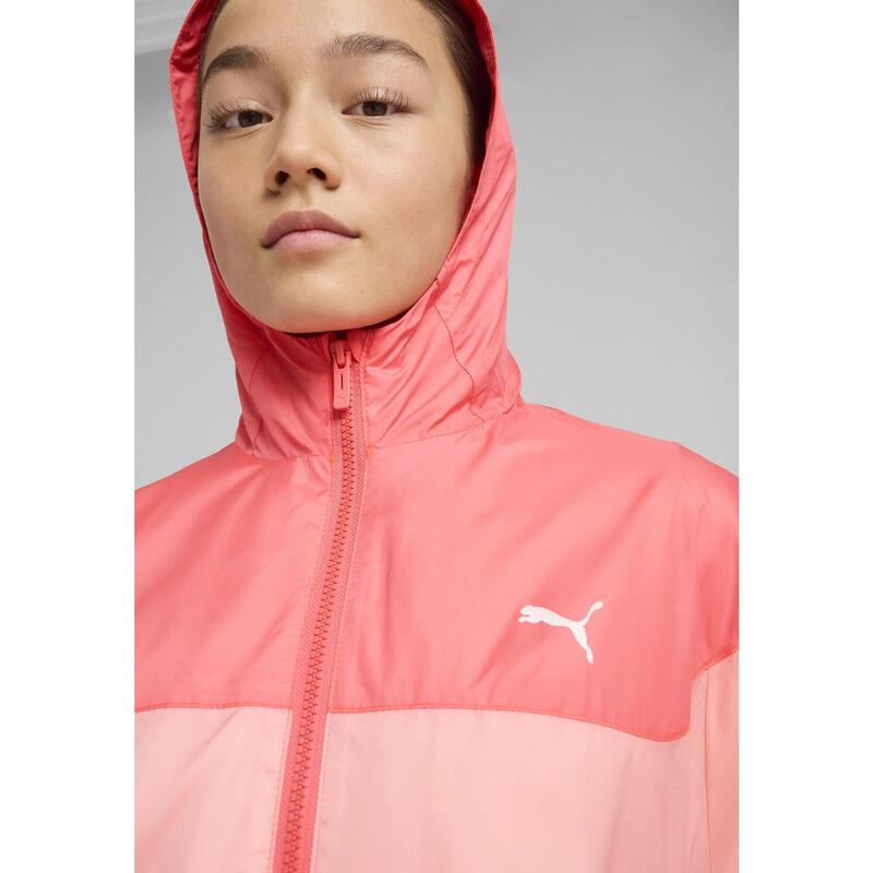 Młodzieżowa wiatrówka z podszewką z siateczki PUMA Pink Fruit