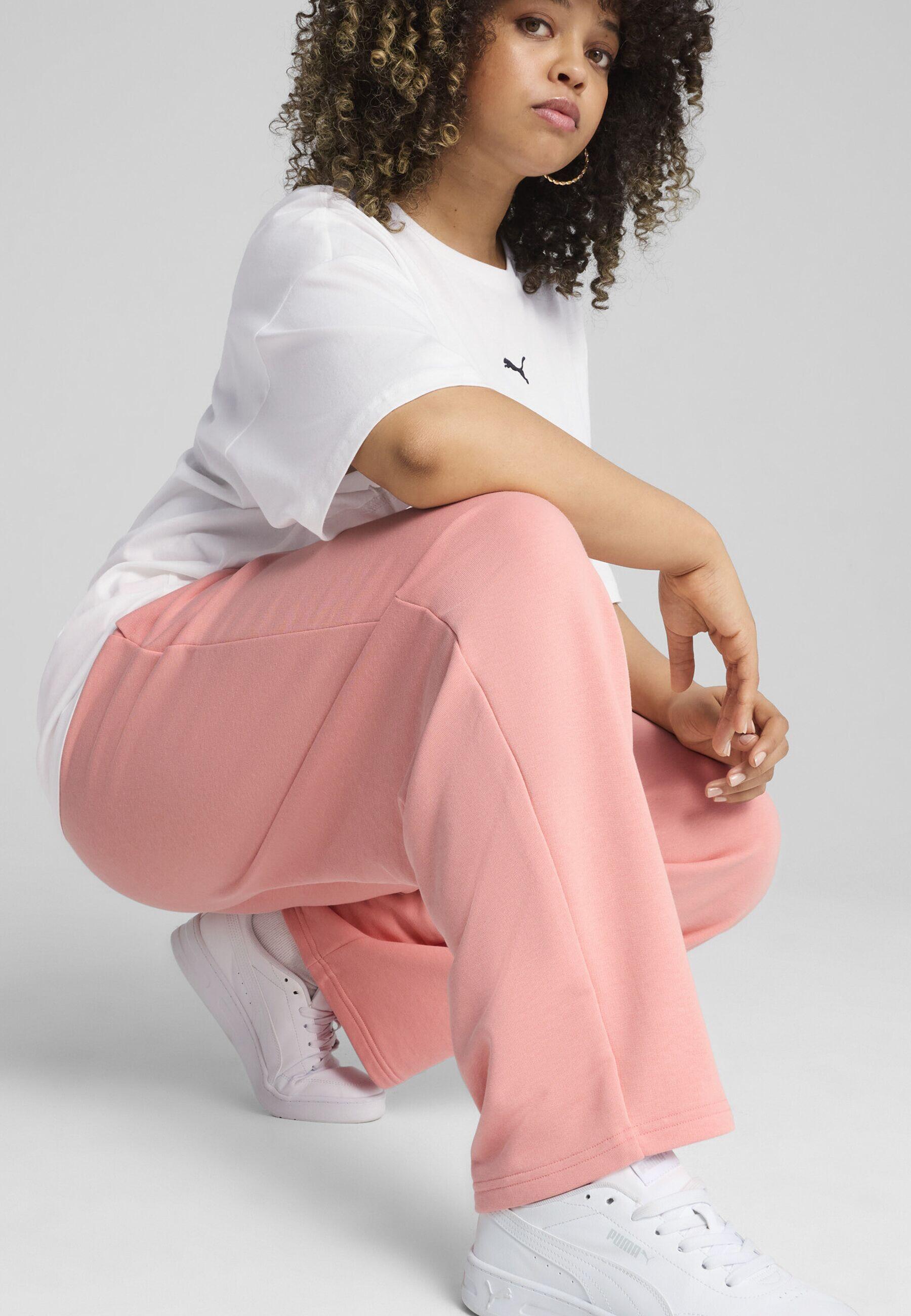 PUMA ESS Small No. 1 Logo Comfort rechte broek voor dames PUMA Pink Fruit