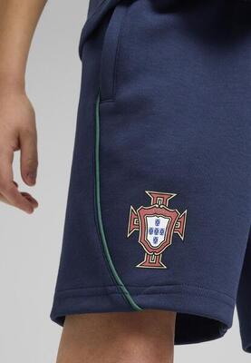 Portugal casuals short voor jongeren puma persian blue sunny yellow