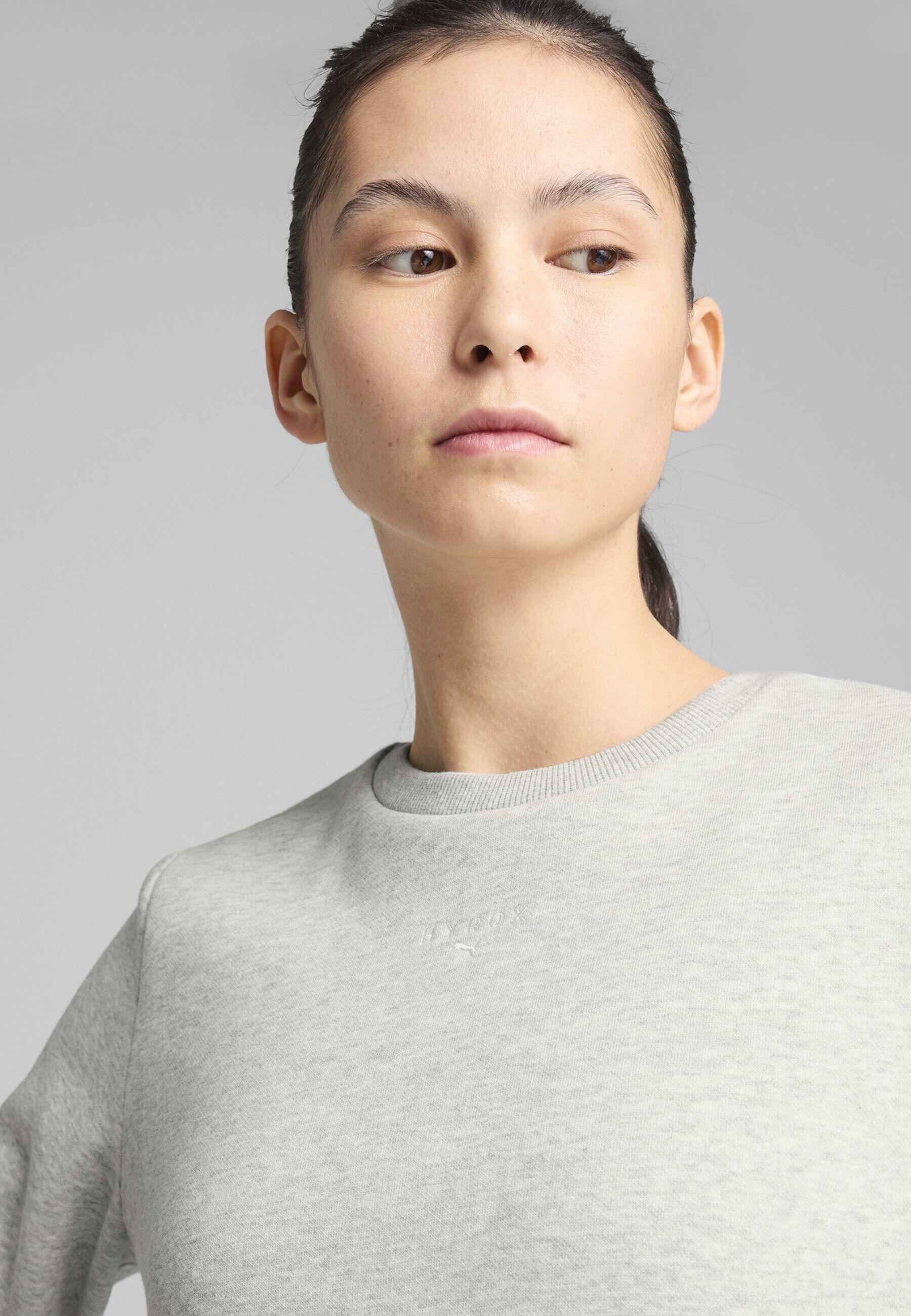 Maglia girocollo PUMA x HYROX da donna PUMA Light Gray Heather 7/7