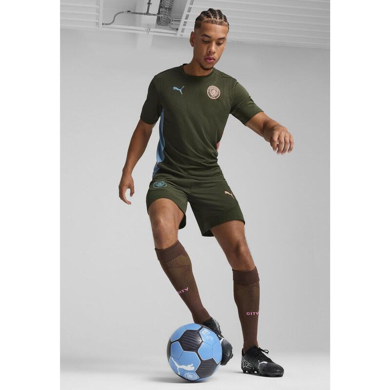 Tricou de antrenament Manchester City Masculin PUMA Myrtle Bold Blue Green