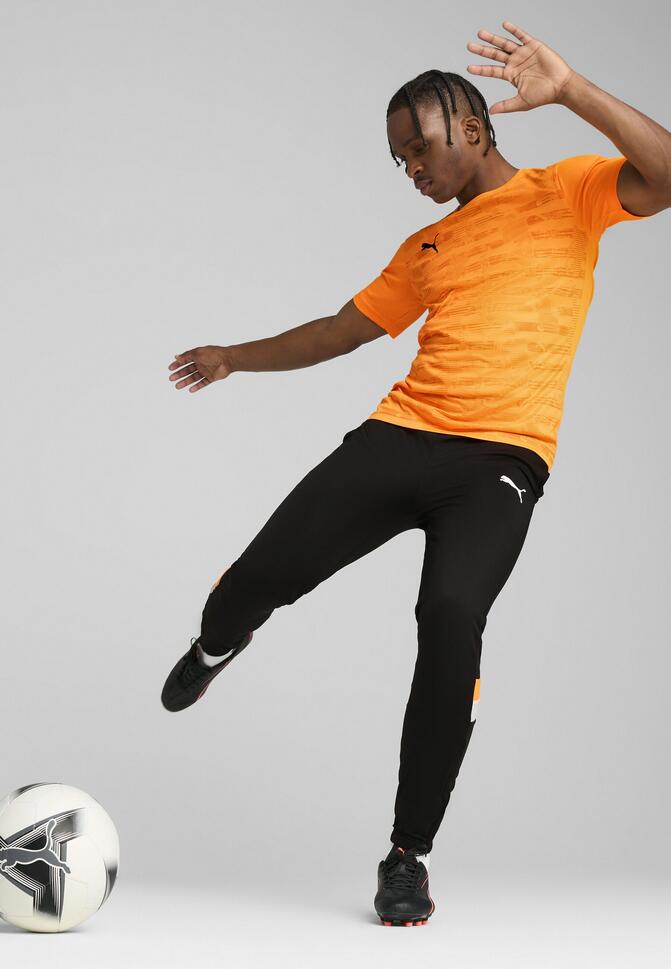 Męska koszulka z grafiką individualRISE PUMA Heat Fire Orange