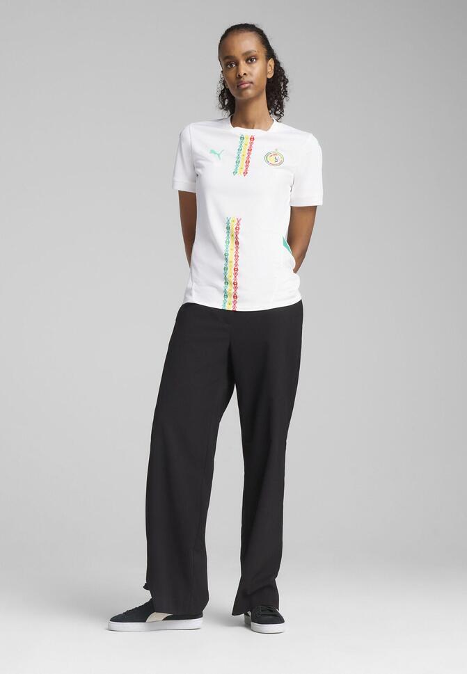 Damska koszulka domowa Senegal 2025 PUMA White Sport Green