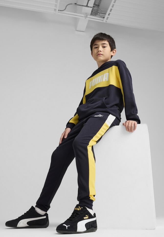 Młodzieżowe spodnie dresowe Essentials Block PUMA New Navy Blue