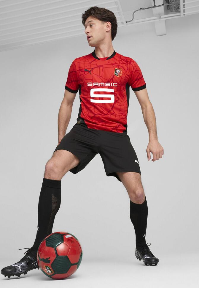 Męska domowa koszulka Stade Rennais F.C. 24/25 PUMA Red Black