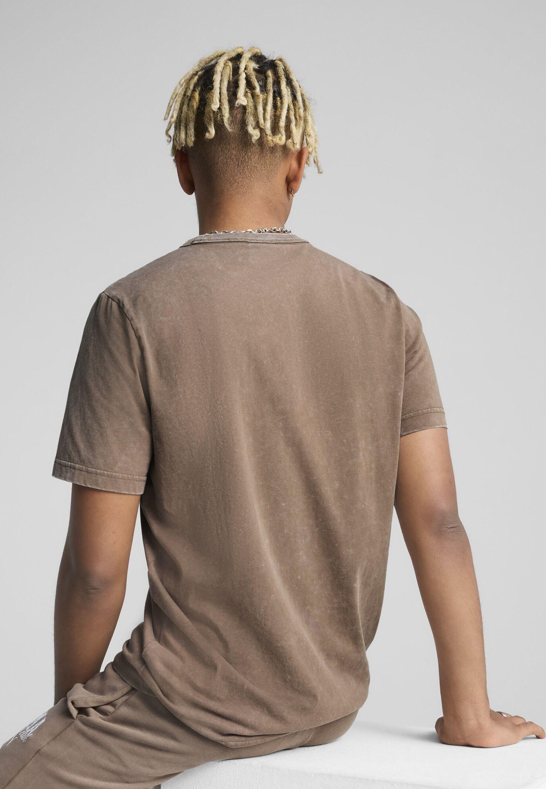 T-shirt délavé PUMA Class Homme PUMA Totally Taupe Brown 7/7